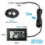 Gvolatee 5 Stück Aquarium Digital Thermometer mit Fühler, Temperatursensor Wasserdicht mit Kabel, LCD Thermometer Temperaturüberwachung mit Externer Sonde für Kühlschrank Gefrierschrank Aquarium