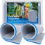 Aquarium-Filter-Medien-Schwamm-Pad, mehrschichtige Schaumstoff-Filterwatte für Aquarium-Filterzubehör (60 x 40 x 1,5 cm, 2 Stück)