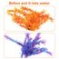 Vivifying Künstliche Aquarium Pflanzen 2 Stück, Aquarium Deko Orange & Dunkelblau, Kunststoff Wasserpflanzen für Miniteich & Fischbecken, 25cm Deko Pflanzen