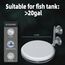 boxtech Aquarium Nano Bubble Stone Kit mit Steuerventil, Leise Super-High CO2 Diffusor für gelösten Sauerstoff, Lässt Super Tiny Bubbles für Aquarium und Hydroponic (100mm)