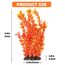 Vivifying Künstliche Aquarium Pflanzen 2 Stück, Aquarium Deko Orange & Dunkelblau, Kunststoff Wasserpflanzen für Miniteich & Fischbecken, 25cm Deko Pflanzen