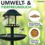 Gardemics Vogelfutter Wildvögel ganzjährig 20 Kg - Mit Mehlwürmern - Premium Protein Wildvogelfutter Ganzjahresfutter für Artenvielfalt im Garten