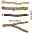 4 Stück Natur Sitzstangen Set für Vögel, Naturholzstangen Vogelständer Vogelzubehör sitzstangen für Wellensittich, Kanarienvogel, Nymphensittich, Vogelzubehör im Vogelkäfig