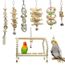 LIUYIDM Wellensittich Spielzeug 8 Stück Vogel Papageien Spielzeug Vogelspielzeug und Springen Wellensittich zubehör für Hängematte, Vogelkäfig, Ständer, Kauspielzeug, hängende Glocke