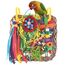 ERKOON Vogelspielzeug, Nymphensittich Futter Wellensittich Spielzeug Bird Feeder Toy for Parakeets Papagei Kauspielzeug,Vögel Am Käfig Installieren Können für Alle Papageien & Vogel (Gelblich Grün)