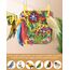 ERKOON Vogelspielzeug, Nymphensittich Futter Wellensittich Spielzeug Bird Feeder Toy for Parakeets Papagei Kauspielzeug,Vögel Am Käfig Installieren Können für Alle Papageien & Vogel (Gelblich Grün)