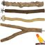 4 Stück Natur Sitzstangen Set für Vögel, Naturholzstangen Vogelständer Vogelzubehör sitzstangen für Wellensittich, Kanarienvogel, Nymphensittich, Vogelzubehör im Vogelkäfig
