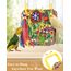 ERKOON Vogelspielzeug, Nymphensittich Futter Wellensittich Spielzeug Bird Feeder Toy for Parakeets Papagei Kauspielzeug,Vögel Am Käfig Installieren Können für Alle Papageien & Vogel (Gelblich Grün)