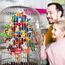 MQUPIN Großes Papagei Spielzeug Vogelspielzeug,Stark Kauendes Spielzeug Für Papagei100% Natürliche Mehrfarbige Holzblöcke,Papageien Spielzeug Für Große Mittelgroße Vögel,Aras,Graupapageienspielzeug