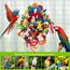 MQUPIN Großes Papagei Spielzeug Vogelspielzeug,Stark Kauendes Spielzeug Für Papagei100% Natürliche Mehrfarbige Holzblöcke,Papageien Spielzeug Für Große Mittelgroße Vögel,Aras,Graupapageienspielzeug