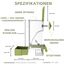 Automatischer Vogelfutterspender, Vogelkäfig-Futterspender mit Sitzstange für Wellensittiche, Sittiche, Kanarienvögel, Nymphensittiche, Finken (Grün)