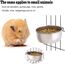 2 Stücke Edelstahl Vogelnapf Futter Schüssel Futternapf, Fütterungsbecher zum Aufhängen Käfig-Futterstation für Samen für Vogel Papageien (10 cm)
