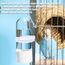 Vögel Wasserspender, 2 Stück 90ML Automatischer Trinkflaschen für Käfig, Kunststoff Papageien Futterspender Tränke Vogelkäfig Zubehör für Wellensittich Lovebirds Nymphensittich