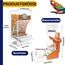 Automatischer Futterspender Vögel und Wasserspender Transparentes Acryl Vogelfutterhaus und Vogel Wasserspender Vogelkäfig, Käfigzubehör für Vögel, Papageien, Kanarienvögel (Futternapfständer+Orange)