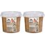 Dehner Natura Premium Wildvogelfutter, Erdnuss-Aufstrich, Erdnussbutter im Eimer, Ganzjahresfutter energiereich, hochwertiges Vogelfutter für Wildvögel, 2 kg (Packung mit 2)