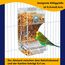 Automatischer Futterspender Vögel und Wasserspender Transparentes Acryl Vogelfutterhaus und Vogel Wasserspender Vogelkäfig, Käfigzubehör für Vögel, Papageien, Kanarienvögel (Futternapfständer+Orange)