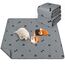 Saugfähige PIPI Pads für Meerschweinchen, 2 Stück 90x120cm Waschbare PIPI Pads für Kaninchen, Wiederverwendbare PIPI Matten, Unterlagen für Hamster, Kaninchen, Hunde