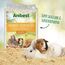 Anibest Kleintierstreu, 100% natürliche Einstreu für Kaninchen, Hamster, Meerschweinchen & Co, saugfähige Weichholzspäne, staubfrei & geruchsbindend, 3,2 kg/ 60 l