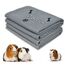 2 Stück PIPI Pads für Meerschweinchen, 4 Lagen super Saugfähig Kleintier Pee Pads, Waschbare und Wiederverwendbare Haustier Hygieneunterlage für Hamster, Kaninchen, Hunde