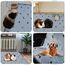 Saugfähige PIPI Pads für Meerschweinchen, 2 Stück 90x120cm Waschbare PIPI Pads für Kaninchen, Wiederverwendbare PIPI Matten, Unterlagen für Hamster, Kaninchen, Hunde