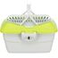 TRIXIE Transportbox Mini-Capri - hellgrau/grün 40 × 22 × 30 cm