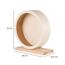 TRIXIE Laufrad mit Kugellager - für Hamster - geschlossene Korklauffläche - unbehandeltes Holz - Durchmesser Laufrad: 28 cm - 60923