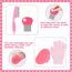 MIAOZ Kaninchen Pflege Set mit Nagelknipser und Trimmer Haustier Haarentferner Lang und Feile, Floh Kamm, Shampoo Badebürste für Hasen Welpen Kätzchen Meerschweinchen Frettchen kleine Tiere (rosa)