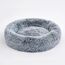 Pisi Bili Hundebett Katzenbett 60 cm Waschbar flauschig orthopädische Hundebetten große und kleine Hunde Katzenschlafplatz für Katzen Donut (Grau 60cm)