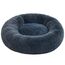 Pisi Bili Hundebett Katzenbett 50 cm Waschbar flauschig orthopädische Hundebetten große und kleine Hunde Katzenschlafplatz für Katzen Donut (Dunkelgrau 50 cm)