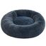 Pisi Bili Hundebett Katzenbett Waschbar flauschig orthopädische Hundebetten große und kleine Hunde Katzenschlafplatz für Katzen Donut - Dunkelgrau 70 cm