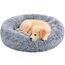 Pisi Bili Hundebett Katzenbett 60 cm Waschbar flauschig orthopädische Hundebetten große und kleine Hunde Katzenschlafplatz für Katzen Donut (Grau 60cm)