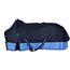 RL24 - Weidedecke 600D Basicline – Regendecke & Übergangsdecke – Wind- & wasserdichte Outdoordecke mit Innenfutter & Kreuzbegurtung – Pferdedecke in Blau/Babyblau – 95cm (Polarfleecefutter)