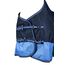 RL24 - Weidedecke 600D Basicline – Regendecke & Übergangsdecke – Wind- & wasserdichte Outdoordecke mit Innenfutter & Kreuzbegurtung – Pferdedecke in Blau/Babyblau – 115cm (Polarfleecefutter)