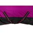 RL24 - Weidedecke 600D Basicline – Regendecke & Übergangsdecke – Wind- & wasserdichte Outdoordecke mit Innenfutter & Kreuzbegurtung – Pferdedecke in Beere/Schwarz – 165cm (Polarfleecefutter)