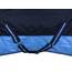 RL24 - Winterdecke Weidedecke 600D Basicline – atmungsaktive, Wind- & wasserdichte Outdoordecke mit Innenfutter & Kreuzbegurtung – Pferdedecke in Blau/Babyblau – 125cm (200g/m² Füllung)