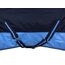 RL24 - Weidedecke 600D Basicline – Regendecke & Übergangsdecke – Wind- & wasserdichte Outdoordecke mit Innenfutter & Kreuzbegurtung – Pferdedecke in Blau/Babyblau – 135cm (Polarfleecefutter)