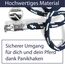 Führstrick Pferd Anbindestrick für Pferde mit stabilem Panikhaken Länge 2m viele Farben (Navyblau-Weiss)