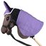 SKIPPI Wendbare Decke und Fliegenhaube für Hobby Horse – Heidekraut und Pflaume, Hobby Horse Zubehör, Zweifarbige Pferdedecke und Fliegenohren für Steckenpferd, für meisten Pferde A3 und A4