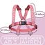 Jubi® Rosa Pferdeleine Kinder - größenverstellbar für perfekten Sitz und Aufbewahrungsbeutel - Pferdegeschirr für Kinder/Pferdespielzeug…
