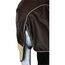 RL24 - Weidedecke 600D Basicline – als Regendecke & Übergangsdecke – Wind- & wasserdichte Outdoordecke mit Innenfutter & Kreuzbegurtung – Pferdedecke in Braun/Beige – 105cm (Nylonfutter)