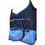 RL24 - Winterdecke Weidedecke 600D Basicline – atmungsaktive, Wind- & wasserdichte Outdoordecke mit Innenfutter & Kreuzbegurtung – Pferdedecke in Blau/Babyblau – 135cm (200g/m² Füllung)