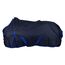 RL24 - Weidedecke 600D Basicline – als Regendecke & Übergangsdecke – Wind- & wasserdichte Outdoordecke mit Innenfutter & Kreuzbegurtung – Pferdedecke in Dunkelblau – 155cm (Nylonfutter)