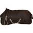 RL24 - Winterdecke Weidedecke 600D Basicline – atmungsaktive, Wind- & wasserdichte Outdoordecke mit Innenfutter & Kreuzbegurtung – Pferdedecke in Dunkelbraun – 135cm (200g/m² Füllung)