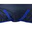 RL24 - Winterdecke Weidedecke 600D Basicline – atmungsaktive, Wind- & wasserdichte Outdoordecke mit Innenfutter & Kreuzbegurtung – Pferdedecke in Dunkelblau – 145cm (200g/m² Füllung)