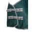 RL24 - Weidedecke 600D Basicline – als Regendecke & Übergangsdecke – Wind- & wasserdichte Outdoordecke mit Innenfutter & Kreuzbegurtung – Pferdedecke in Grün – 105cm (Polarfleecefutter)