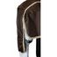 RL24 - Weidedecke 600D Basicline – Regendecke & Übergangsdecke – Wind- & wasserdichte Outdoordecke mit Innenfutter & Kreuzbegurtung – Pferdedecke in Dunkelbraun – 85cm (Polarfleecefutter)