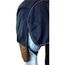 RL24 - Weidedecke 600D Basicline – Regendecke & Übergangsdecke – Wind- & wasserdichte Outdoordecke mit Innenfutter – Pferdedecke in Dunkelblau/Braun – 105cm (Polarfleecefutter)
