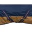 RL24 - Winterdecke Weidedecke 600D Basicline – atmungsaktive, Wind- & wasserdichte Outdoordecke mit Innenfutter & Kreuzbegurtung – Pferdedecke in Dunkelblau/Braun – 115cm (200g/m² Füllung)