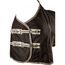 RL24 - Winterdecke Weidedecke 600D Basicline – atmungsaktive, Wind- & wasserdichte Outdoordecke mit Innenfutter & Kreuzbegurtung – Pferdedecke in Dunkelbraun – 115cm (300g/m² Füllung)