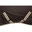 RL24 - Winterdecke Weidedecke 600D Basicline – atmungsaktive, Wind- & wasserdichte Outdoordecke mit Innenfutter & Kreuzbegurtung – Pferdedecke in Dunkelbraun – 135cm (200g/m² Füllung)